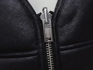 未使用 Supreme シュプリーム 24AW Reversible Faux Shearling Work Vest ベスト ブラック サイズL 中古 4b006274 