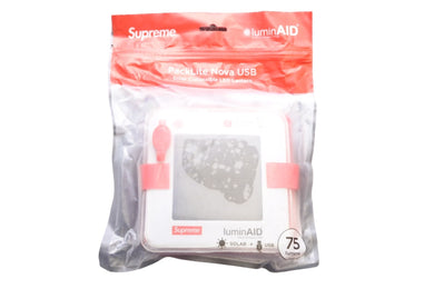 未使用 Supreme シュプリーム LuminAID Packlite Nova USB ライト ランタン レッド ホワイト 雑貨 中古 1185 