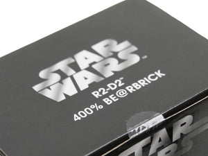 個人保管未使用 BEARBRICK ベアブリック STARWARS スターウォーズ R2-D2 フィギュア ホワイト ブルー サイズ400/100％ 12471