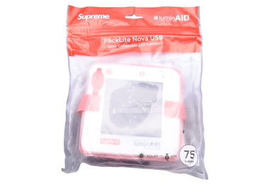 未使用 Supreme シュプリーム LuminAID Packlite Nova USB ライト ランタン レッド ホワイト 雑貨 中古 14339 