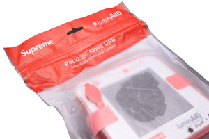 未使用 Supreme シュプリーム LuminAID Packlite Nova USB ライト ランタン レッド ホワイト 雑貨 中古 14339 