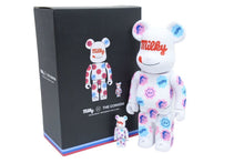 画像をギャラリービューアに読み込む, MILKY THE CONVENI MILKY BE@RBRICK ベアブリック 100% &amp; 400% 不二家のミルキー&amp;ペコちゃんコラボ 美品 中古 14468