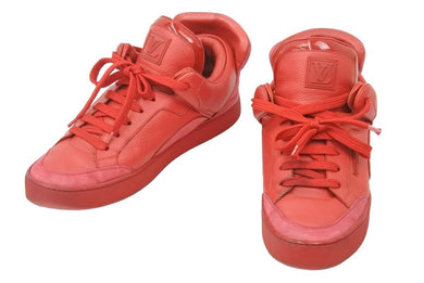 LOUIS VUITTON × KANYE WEST ルイヴィトン × カニエウエスト DONS SNEAKER ドンズ スニーカー レッド サイズ 7 良好 中古 17804