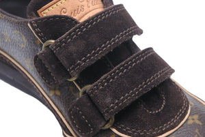 LOIUS VUITTON ルイヴィトン キッズ スニーカー シューズ 30 モノグラム ブラウン 美品 中古 19120