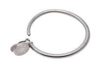 Load image into Gallery viewer, 極美品 HERMES エルメス セリエ フープ イヤリング シルバー ロゴ 輪っか アクセサリー ジュエリー 43g 小物 中古 19128