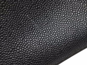 THOM BROWNE トムブラウン フルレザー フェーブルレザー 裏地ストライプ クラッチバッグ ブラック 美品 中古 20872