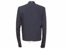 画像をギャラリービューアに読み込む, BALMAIN バルマン タキシード ウール テーラード ジャケット 44 ネイビー T754 B804 メンズ 中古 美品 21281