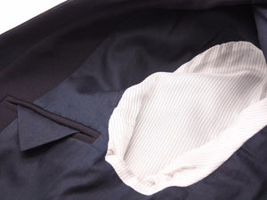 BALMAIN バルマン タキシード ウール テーラード ジャケット 44 ネイビー T754 B804 メンズ 中古 美品 21281