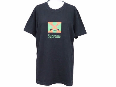 SUPREME シュプリーム 半袖 Tシャツ S ブラック フェイスプリント メンズ グリーン レッド 中古 21516 