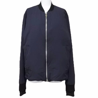 CHROME HEARTS クロムハーツ NIP & TUCK ジップアップ タガージップ ブルゾン ジャケット M ブラック クロスパッチ8つ 美品 22062 正規品