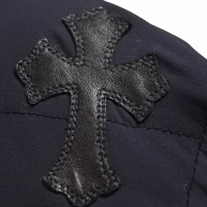 CHROME HEARTS クロムハーツ NIP & TUCK ジップアップ タガージップ ブルゾン ジャケット M ブラック クロスパッチ8つ 美品 22062 正規品