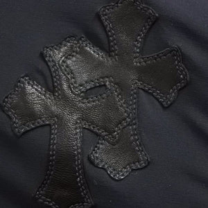 CHROME HEARTS クロムハーツ NIP & TUCK ジップアップ タガージップ ブルゾン ジャケット M ブラック クロスパッチ8つ 美品 22062 正規品