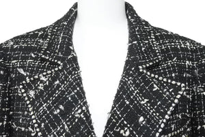 CHANEL シャネル エンブレム スパンコール No.5 05C P24957 ツイード ロゴ 激レア ロングコート 36 美品 中古 22088