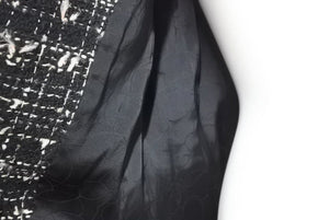 CHANEL シャネル エンブレム スパンコール No.5 05C P24957 ツイード ロゴ 激レア ロングコート 36 美品 中古 22088