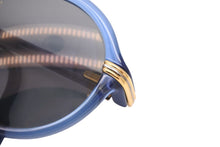 Load image into Gallery viewer, CARTIER カルティエ ヴィンテージ サングラス トリニティ クリアブルーテンプル ブラックレンズ ゴールド金具 美品 中古 22157