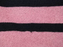 Load image into Gallery viewer, CHRISTIAN DIOR ディオール J&#39;ADIOR スパイダー ボーダー レディース 総柄 ピンク ブラック ニット Tシャツ 40 美品 22377