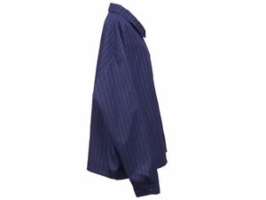 STUSSY ステューシー × COMME des GARCONS CDG コムデギャルソン 40周年記念 ジャケット ストライプ ネイビー ホワイト 美品 22577