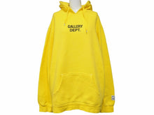 Load image into Gallery viewer, Gallery Dept. ギャラリーデプト ロゴ ロゴプリントパーカー プルオーバー イエロー XL 黄色 メンズ 良好品 23041