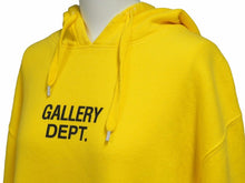 Load image into Gallery viewer, Gallery Dept. ギャラリーデプト ロゴ ロゴプリントパーカー プルオーバー イエロー XL 黄色 メンズ 良好品 23041