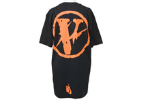 Load image into Gallery viewer, VLONE NIKE x fragment PARKING GINZA ナイキ ヴィーロン フラグメント 半袖Ｔシャツ ブラック オレンジ サイズS 美品 中古 23263