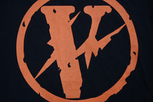 Load image into Gallery viewer, VLONE NIKE x fragment PARKING GINZA ナイキ ヴィーロン フラグメント 半袖Ｔシャツ ブラック オレンジ サイズS 美品 中古 23263