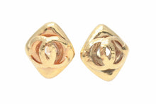 Load image into Gallery viewer, CHANEL シャネル ココマーク ひし形 イヤリング 小物 アクセサリー ジュエリー ロゴ GP ゴールド 中古 24103