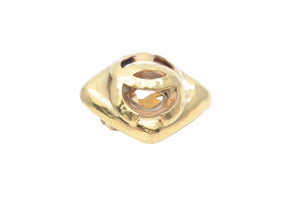 CHANEL シャネル ココマーク ひし形 イヤリング 小物 アクセサリー ジュエリー ロゴ GP ゴールド 中古 24103