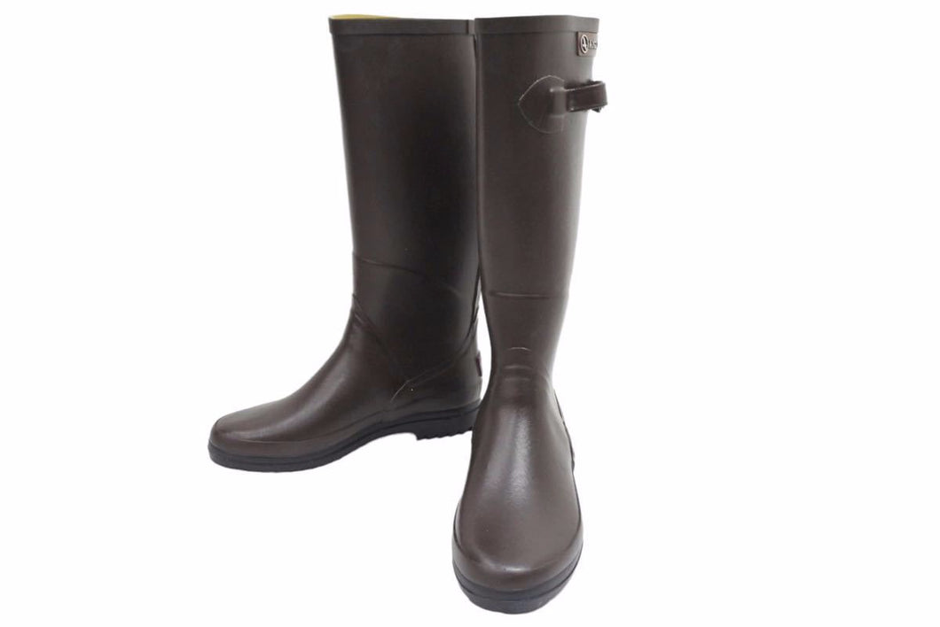 極美品 AIGLE エーグル Chantebelle シャンタベル ロングブーツ ラバーブーツ 長靴 ロング丈 111339 ブラウン サイズ36 中古 24367