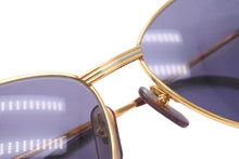 Load image into Gallery viewer, CARTIER カルティエ ヴィンテージ サングラス ダイヤ入り 度なし パープルレンズ ゴールド金具 美品 中古 24730