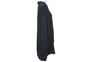 未使用品 UNDERCOVER アンダーカバー シルクシャツ スパイダーウェブ プリーツ サイズ3 ブラック UCY4406 中古 22567
