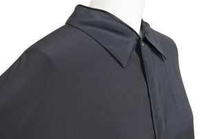 未使用品 UNDERCOVER アンダーカバー シルクシャツ スパイダーウェブ プリーツ サイズ3 ブラック UCY4406 中古 22567