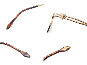 Revillon PARIS レヴィヨン レビヨン パリ メガネ 眼鏡 5418 COL 8 テンプル ゴールド ブラウン メンズ 中古 良好 26024