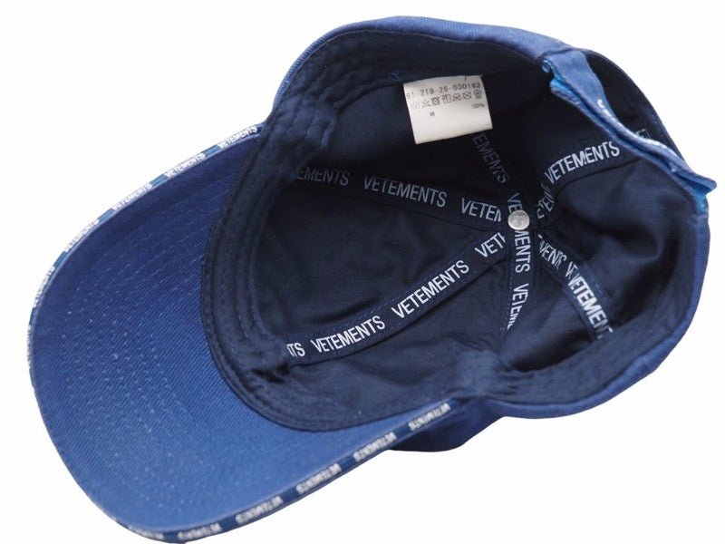 VETEMENTS ヴェトモン CAP キャップ 帽子 HAUTE COUTURE ロゴ 18ss ...