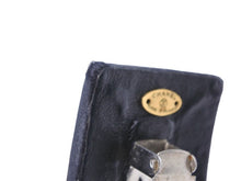 Load image into Gallery viewer, CHANEL シャネル バレッタ ココマーク アクセサリー 小物 サテン レザー ブラック ゴールド 美品 中古 26158