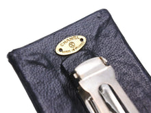 Load image into Gallery viewer, CHANEL シャネル バレッタ ココマーク アクセサリー 小物 サテン レザー ブラック ゴールド 美品 中古 26158