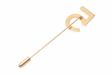 Load image into Gallery viewer, CHANEL シャネル No.5 ピン ブローチ ゴールド アクセサリー メタル 小物 数字 美品 中古 26317
