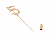 Load image into Gallery viewer, CHANEL シャネル No.5 ピン ブローチ ゴールド アクセサリー メタル 小物 数字 美品 中古 26317