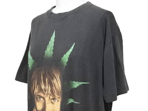 90's ヴィンテージ kurt cobain カートコバーン tシャツ ブラック バンドTシャツ レア ニルヴァーナ 古着 メンズ 美品 中古 26566