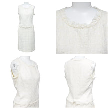 Load image into Gallery viewer, CHANEL シャネル セットアップ ツイードアンサンブル ホワイト 36 P25100V15453 05c 2005年 銀座限定 美品 中古 27178