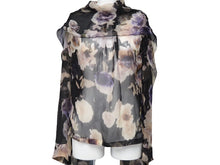 Load image into Gallery viewer, Christian Dior ディオール ヴィンテージ カーディガン シャツ 長袖 半袖 花柄 透け サイズ36 レディース 美品 27429