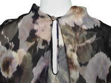 Load image into Gallery viewer, Christian Dior ディオール ヴィンテージ カーディガン シャツ 長袖 半袖 花柄 透け サイズ36 レディース 美品 27429