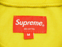 画像をギャラリービューアに読み込む, SUPREME シュプリーム Tシャツ 半袖 カットソー ツートーン ロゴ ブルー イエロー サイズM メンズ 良好 27559 