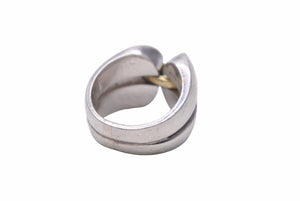 Georg Jensen ジョージジェンセン リング 指輪 19.6g 16号 コンビ シルバー 750 シルバー925 ユニセックス 良好 中古 27606