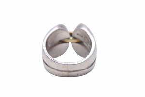 Georg Jensen ジョージジェンセン リング 指輪 19.6g 16号 コンビ シルバー 750 シルバー925 ユニセックス 良好 中古 27606