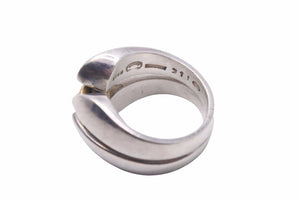 Georg Jensen ジョージジェンセン リング 指輪 19.6g 16号 コンビ シルバー 750 シルバー925 ユニセックス 良好 中古 27606