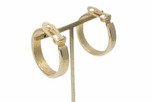 Load image into Gallery viewer, MOSCHINO モスキーノ フープ イヤリング ロゴ ゴールド GP 10.7g アクセサリー ジュエリー 小物 中古 28343