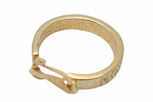 Load image into Gallery viewer, MOSCHINO モスキーノ フープ イヤリング ロゴ ゴールド GP 10.7g アクセサリー ジュエリー 小物 中古 28343