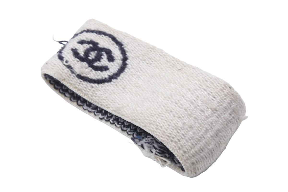 CHANEL シャネル ヘア&リストバンド ココマーク towel ホワイト CHANEL シャネル ヘア&リストバンド ココマーク towel ホワイト