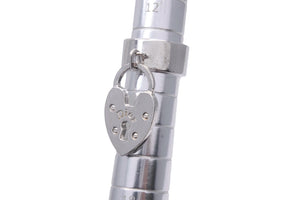 Christian Dior クリスチャンディオール ヴィンテージ リング 指輪 カデナ ハート シルバー レディース 13.5号 中古 28692