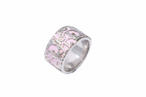 Dior ディオール リング・指輪 トロッター ピンク シルバー ピンク 中古 N28694 正規品